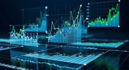 Visualizing Dynamic Financial Data Trends and Market Performance Analysis