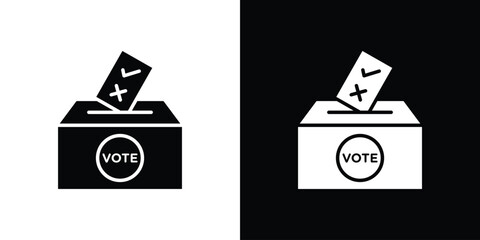 Referendum icons. silhouette icons for ui designs