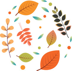 Autumn leaves swirl, leaves fall from trees, golden autumn, season of the year