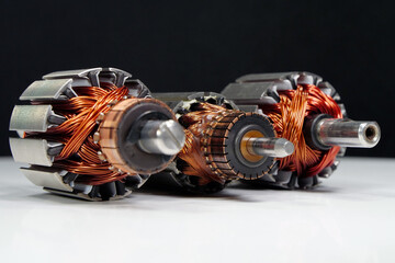 Rotors of electric motors from small household appliances