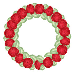 Spring Blooms. Frame with peony.