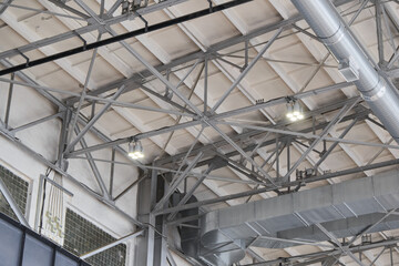 An Industrial Ceiling Structure featuring a Framework integrated with effective Lighting