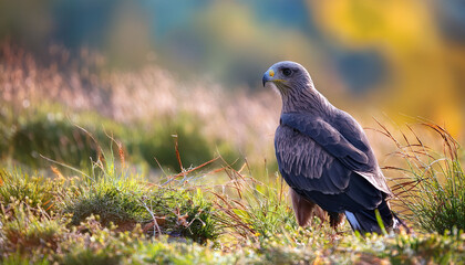 Fototapeta premium Black Kite Milvus Migrans