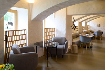 Elegant and Modern Interior of a Cozy Caf Space