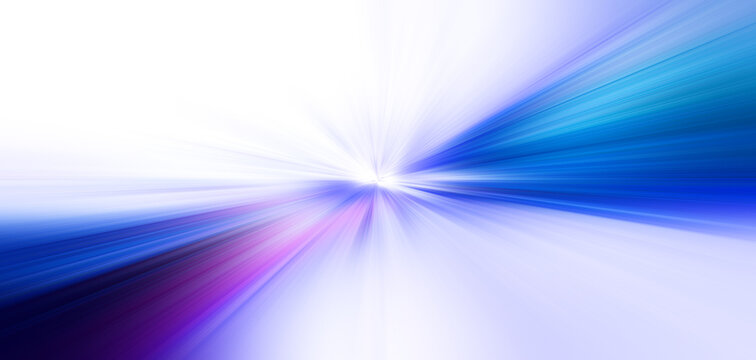 Speed light background .Colorful light trails with motion effect. high speed light effect on white background.Abstract speed line background. Dynamic motion speed of light. Technology velocity movemen