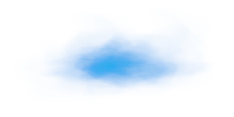 Colorful smoke PNG cutout on transparent background. Realistic watercolor texture