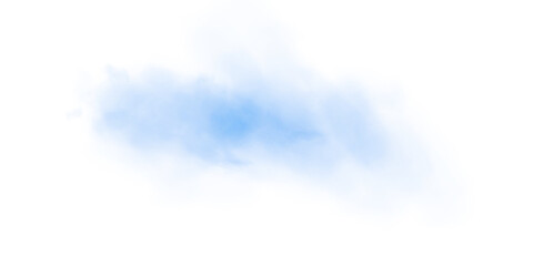 Colorful smoke PNG cutout on transparent background. Realistic watercolor texture