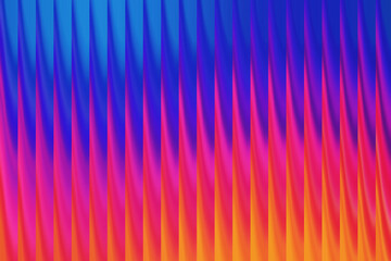 Vibrant abstract background of vertical stripes in blue purple pink and orange gradients