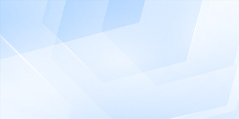 Background abstract blue sky with transparent shapes square. Light gradient vector banner. Pastel blue blur backdrop. Soft blurred light bg. Blurred color simple wallpaper. Cold gradation water cover 