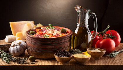 Still Life With Italian Food