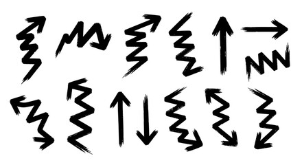Fototapeta premium Abstract Zigzag Arrows: Dynamic Movement and Direction