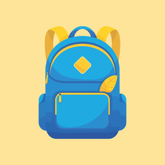 A vibrant blue backpack featuring a leaf design and stylish zippers, perfect for students and travelers looking for a mix of style and functionality in their accessories.