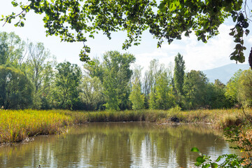 Landscape of South Park in city of Sofia, Bulgaria