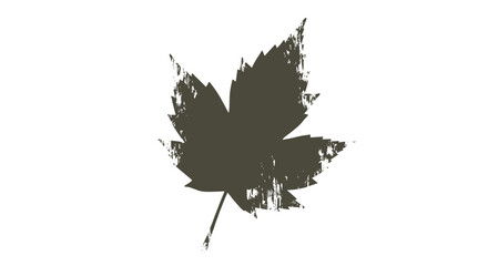 Obraz premium Autumn Maple Leaf Silhouette