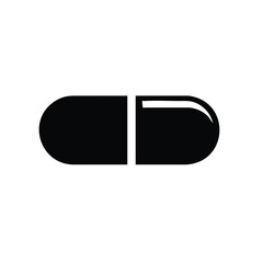 Close-up of a capsule-shaped pill with a split design, highlighting pharmaceutical medication used for health treatment