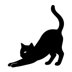 Solid Black Square Silhouette Illustration