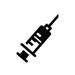 Close-up of a medical syringe with a needle for injection or vaccination, on a