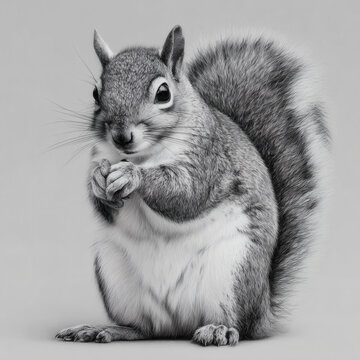 Dibujo de una ardilla