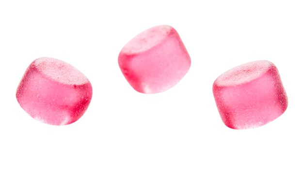 pink rose petals on white background