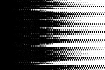 Halftone design featuring gradient texture in monochrome colors
