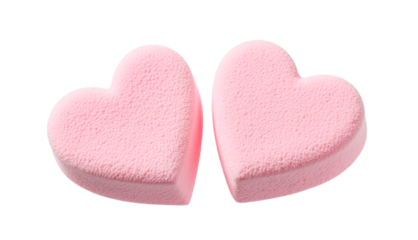 pink heart shaped soap