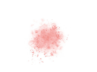 Blush pink watercolor stains Paint stroke hand drawn for illustration design, invitation and birthday .Abstract watercolor background.