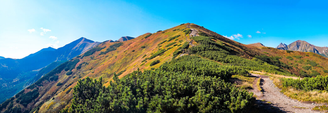 Kończysty Wierch mountain and Starorobocianski Wierch Mountain - Western Tatras - Poland