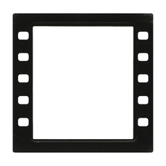 PNG Retro film frame design template.