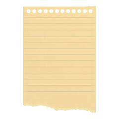 Naklejka premium PNG Vintage torn lined paper sheet