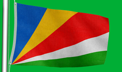 Obraz premium High-quality seychelles national flag flag featuring official colors and emblem culture, and - Symbol of culture, heritage, and patriotism