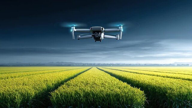 Drone Inspecting Vast Farmland Promotes Smart Agriculture Development