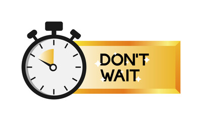 Limited offer. Sale countdown badge. Limited time only discount promotion. Vector illustration	
