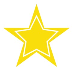 3d golden star