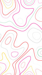 Pastel colorful contour abstract seamless line topographic background modern soft artistic pattern design for wallpapers branding textiles packaging and templates