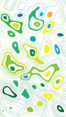 Green blue yellow contour abstract seamless topographic line pattern modern vibrant artistic texture design for wallpapers posters textiles prints and branding