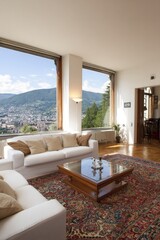 Luxury Living Room With Panoramic View