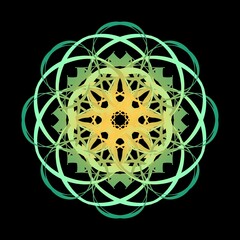 Intricate Mandala Ornament Vector Pattern Design