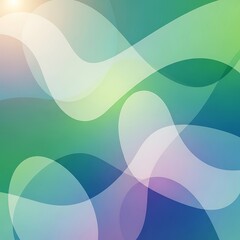 Abstract Colorful Flowing Shapes Background.