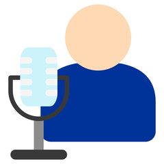 Interview Icon, Mini Illustration Relate To Capital Market, Market Research. Use For Modern Concept, Ui, Ux Web And App Development.