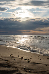 sunset on the beach
