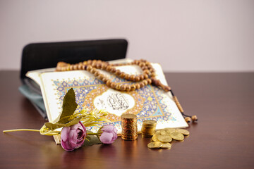 Concept photo of Islamic Riba or forbidden interest or usury