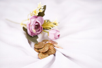 Concept photo of Islamic Riba or forbidden interest or usury