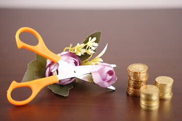 Concept photo of Islamic Riba or forbidden interest or usury