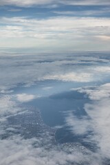 旅客機から撮影した太平洋
