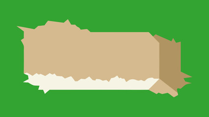 Vintage grunge brown paper texture vector illustration with torn map edge and USA flag frame design