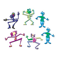 abstract pose  vector design ...