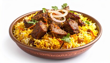 Fototapeta premium Bangladeshi Mutton Biryani Spiced Rice