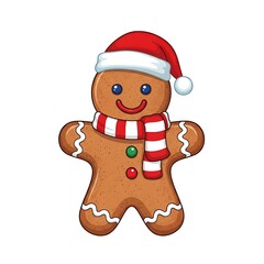 Gingerbread Man Christmas Holiday Treat.