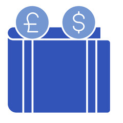 Currency Wallet  Icon Set Multiple Style Collection