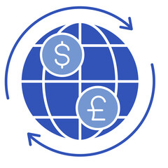 International Currency  Icon Set Multiple Style Collection